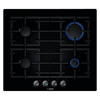 Bosch PPP616B91E Gas Hob, Black Bosch PPP616B91E Gas Hob, Black
